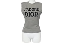 画像をギャラリービューアに読み込む, Christian Dior クリスチャンディオール J&#39;ADORE ジャドール タンクトップ 2A12155301 サイズ38 グレー ブラック 美品 中古 4c068380