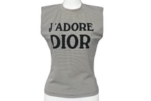 Load image into Gallery viewer, Christian Dior クリスチャンディオール J'ADORE ジャドール タンクトップ 2A12155301 サイズ38 グレー ブラック 美品 中古 4c068380