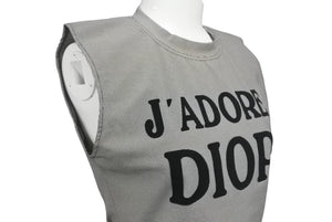 Christian Dior クリスチャンディオール J'ADORE ジャドール タンクトップ 2A12155301 サイズ38 グレー ブラック 美品 中古 4c068380