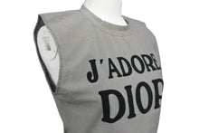 Load image into Gallery viewer, Christian Dior クリスチャンディオール J'ADORE ジャドール タンクトップ 2A12155301 サイズ38 グレー ブラック 美品 中古 4c068380