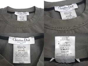 Christian Dior クリスチャンディオール J'ADORE ジャドール タンクトップ 2A12155301 サイズ38 グレー ブラック 美品 中古 4c068380