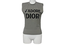 画像をギャラリービューアに読み込む, 極美品 Christian Dior クリスチャンディオール J'ADORE ジャドール タンクトップ 2A12155301 サイズ38 グレー ブラック 中古 4c068381