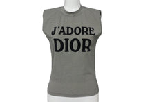 画像をギャラリービューアに読み込む, 極美品 Christian Dior クリスチャンディオール J'ADORE ジャドール タンクトップ 2A12155301 サイズ38 グレー ブラック 中古 4c068381