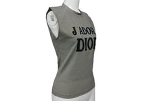 画像をギャラリービューアに読み込む, 極美品 Christian Dior クリスチャンディオール J'ADORE ジャドール タンクトップ 2A12155301 サイズ38 グレー ブラック 中古 4c068381
