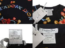 Load image into Gallery viewer, 新品未使用 ChristianDior クリスチャンディオール J&#39;ADORE ジャドール 半袖Tシャツ 刺繍 金魚 花 2001年 ガリアーノ期 38 中古 4c068382