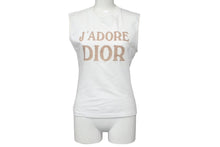 画像をギャラリービューアに読み込む, Christian Dior クリスチャンディオール J&#39;ADORE ジャドール タンクトップ 2E12155300 サイズ40 ホワイト ブラウン 美品 中古 4c068383