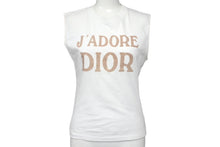 画像をギャラリービューアに読み込む, Christian Dior クリスチャンディオール J'ADORE ジャドール タンクトップ 2E12155300 サイズ40 ホワイト ブラウン 美品 中古 4c068383