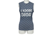 画像をギャラリービューアに読み込む, Christian Dior クリスチャンディオール J'ADORE ジャドール タンクトップ トロッター 3E16155301 サイズ36 ネイビー ホワイト 美品 中古 4c068386