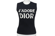 Load image into Gallery viewer, 新品未使用 Christian Dior クリスチャンディオール J&#39;ADORE ジャドール タンクトップ 3A16155300 サイズ38 ホワイト ブラック 中古 4c068388