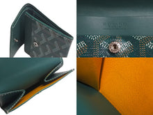 Load image into Gallery viewer, 極美品 GOYARD ゴヤール マリニー ウォレット コインケース 小銭入れ カードケース PVC レザー グリーン MARIGNPMLTY09CL09P 中古 4c068389