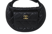 画像をギャラリービューアに読み込む, 新品未使用 CHANEL シャネル キャビアスキン ハンドバッグ シリアルランダム ブラック ゴールド金具 中古 4c068392