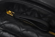 画像をギャラリービューアに読み込む, 新品未使用 CHANEL シャネル キャビアスキン ハンドバッグ シリアルランダム ブラック ゴールド金具 中古 4c068392