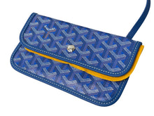 Load image into Gallery viewer, 新品未使用 GOYARD ゴヤール サンルイPM トートバッグ STLOUIPMLTY10CL10P PVC レザー ヘリンボーン ブルー 中古 4c068409