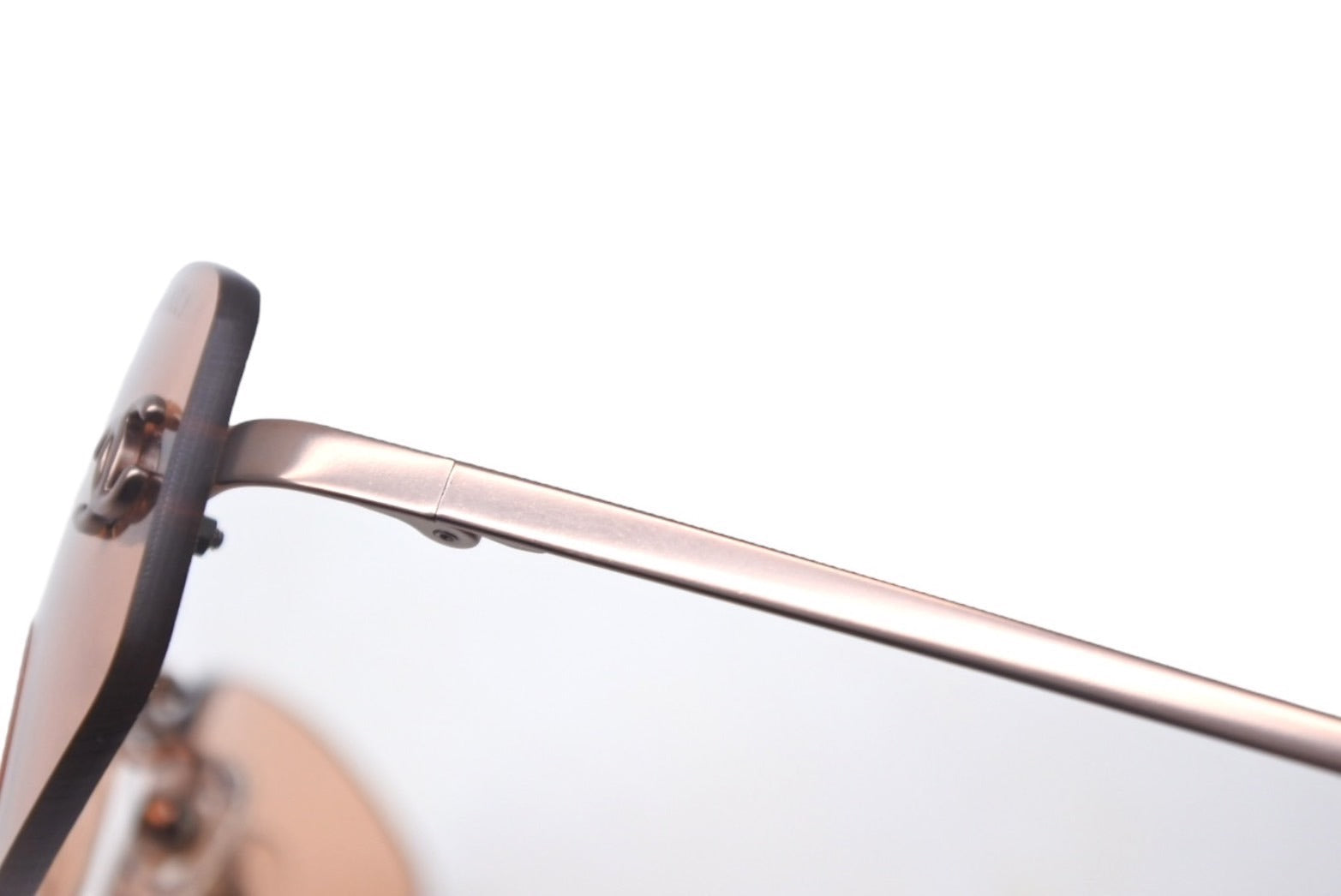 極美品 CHANEL シャネル リムレス サングラス ブラウン メタル アイ