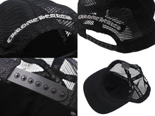 画像をギャラリービューアに読み込む, CHROME HEARTS クロムハーツ トラッカー FUCK YOU キャップ ブラック メッシュ コットン CHプラス ロゴ 帽子 小物 サイズOS 美品 中古 4c068417