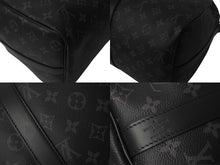 Load image into Gallery viewer, 極美品 LOUIS VUITTON ルイヴィトン エクリプス キーポル バンドリエール45 ボストンバッグ M40569 シルバー金具 ブラック 中古 4c068420