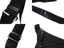 Load image into Gallery viewer, Christian Dior クリスチャンディオール ショルダーバッグ トロッター 08RU0064 ブラック グレー シルバー金具 美品 中古 4c068424