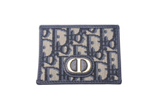 Load image into Gallery viewer, Christian Dior クリスチャンディオール カードケース 42 MA 0281 オブリーク レザー キャンバス ロゴ金具 美品 中古 4c068425