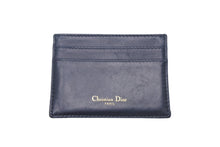 画像をギャラリービューアに読み込む, Christian Dior クリスチャンディオール カードケース 42 MA 0281 オブリーク レザー キャンバス ロゴ金具 美品 中古 4c068425