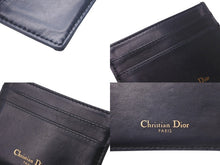 Load image into Gallery viewer, Christian Dior クリスチャンディオール カードケース 42 MA 0281 オブリーク レザー キャンバス ロゴ金具 美品 中古 4c068425