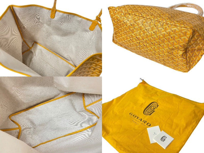 新品未使用 GOYARD ゴヤール サンルイGM バッグ トートバッグ STLOUIGMLTY08CL08P レザー PVC イエロー シルバー金具  中古 4c068429 – Casanova Vintage