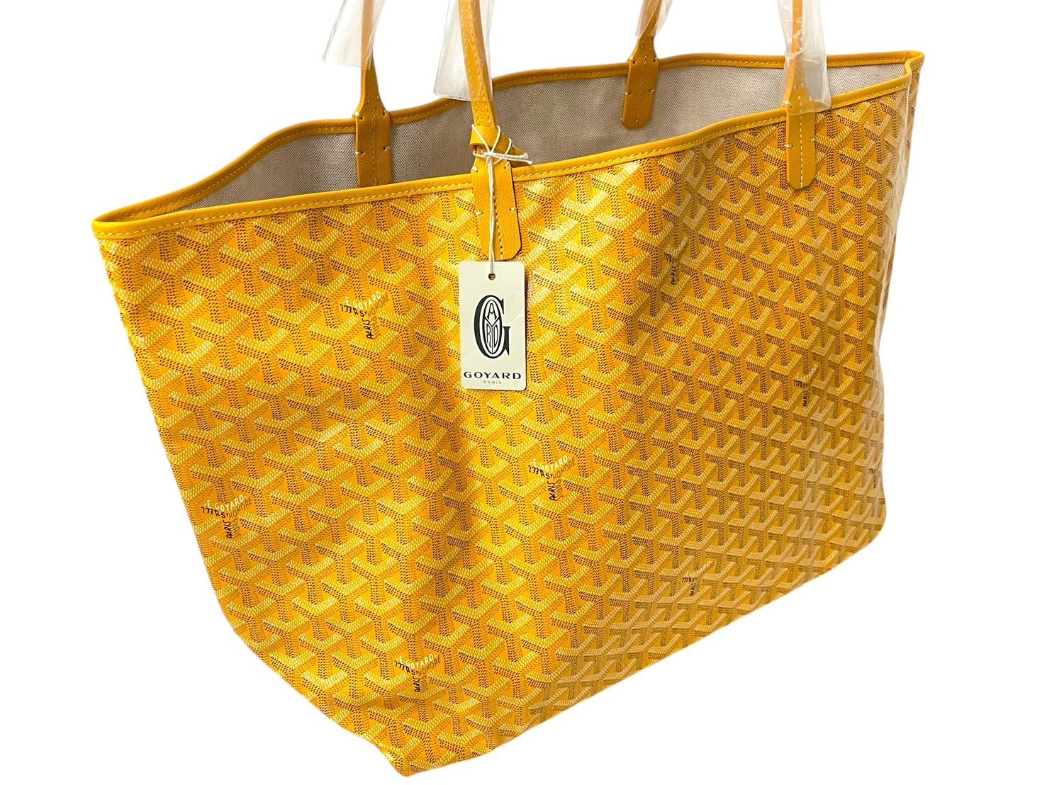 新品未使用 GOYARD ゴヤール サンルイGM バッグ トートバッグ STLOUIGMLTY08CL08P レザー PVC イエロー シルバー金具  中古 4c068429 – Casanova Vintage