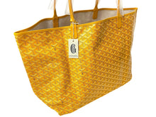 画像をギャラリービューアに読み込む, 新品未使用 GOYARD ゴヤール サンルイGM バッグ トートバッグ STLOUIGMLTY08CL08P レザー PVC イエロー シルバー金具 中古 4c068429