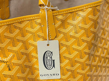 画像をギャラリービューアに読み込む, 新品未使用 GOYARD ゴヤール サンルイGM バッグ トートバッグ STLOUIGMLTY08CL08P レザー PVC イエロー シルバー金具 中古 4c068429
