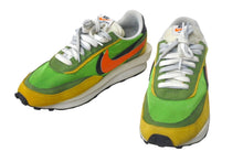 Load image into Gallery viewer, NIKE ナイキ Sacai サカイ LD WAFFLE ワッフル ローカットスニーカー グリーン マルチカラー 19SS サイズ27.5cm 美品 中古 4c068431