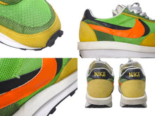 Load image into Gallery viewer, NIKE ナイキ Sacai サカイ LD WAFFLE ワッフル ローカットスニーカー グリーン マルチカラー 19SS サイズ27.5cm 美品 中古 4c068431