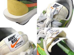 NIKE ナイキ Sacai サカイ LD WAFFLE ワッフル ローカットスニーカー グリーン マルチカラー 19SS サイズ27.5cm 美品 中古 4c068431