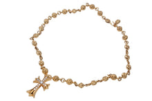 画像をギャラリービューアに読み込む, 極美品 CHROME HEARTS クロムハーツ オーダー品 クロスボールチェーン 22K ネックレス 202g 全長約60cm 中古 4c068445