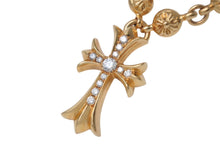 画像をギャラリービューアに読み込む, 極美品 CHROME HEARTS クロムハーツ オーダー品 クロスボールチェーン 22K ネックレス 202g 全長約60cm 中古 4c068445