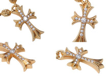 画像をギャラリービューアに読み込む, 極美品 CHROME HEARTS クロムハーツ オーダー品 クロスボールチェーン 22K ネックレス 202g 全長約60cm 中古 4c068445