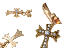 画像をギャラリービューアに読み込む, 極美品 CHROME HEARTS クロムハーツ オーダー品 クロスボールチェーン 22K ネックレス 202g 全長約60cm 中古 4c068445