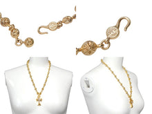 画像をギャラリービューアに読み込む, 極美品 CHROME HEARTS クロムハーツ オーダー品 クロスボールチェーン 22K ネックレス 202g 全長約60cm 中古 4c068445