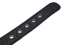 画像をギャラリービューアに読み込む, ChromeHearts クロムハーツ ベルト 1/1 限定 スタッズ リング USA製 レザー シルバー925 ブラック サイズ36 美品 中古 4c068450