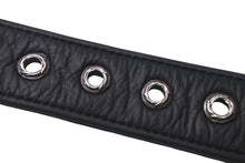 画像をギャラリービューアに読み込む, ChromeHearts クロムハーツ ベルト 1/1 限定 スタッズ リング USA製 レザー シルバー925 ブラック サイズ36 美品 中古 4c068450