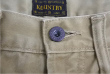 Load image into Gallery viewer, 極美品 KAPITAL キャピタル Chino Mexican Tuxedo 5P OKAGILLY EK-1535 サイズ32 ボーン刺繍 メキシカンチノパンツ ベージュ 中古 4c068455