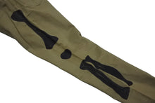 画像をギャラリービューアに読み込む, 極美品 KAPITAL キャピタル Chino Mexican Tuxedo 5P OKAGILLY EK-1535 サイズ32 ボーン刺繍 メキシカンチノパンツ カーキ 中古 4c068456