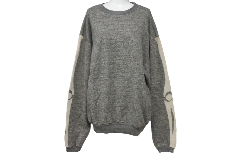 極美品 KAPITAL キャピタル GRANDRELLE FLEECE KNIT スウェット EK-1541LC サイズ2 グレー ベージュ コットン 中古 4c068458xx