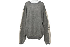Very Good Condition KAPITAL Capital GRANDRELLE FLEECE KNIT Sweatshirt EK-1541LC Size 2 Gray Beige Cotton Used 4c068458xx