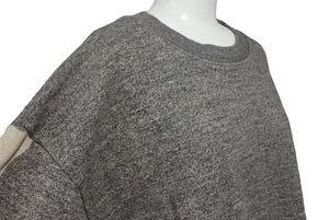 Very Good Condition KAPITAL Capital GRANDRELLE FLEECE KNIT Sweatshirt EK-1541LC Size 2 Gray Beige Cotton Used 4c068458xx