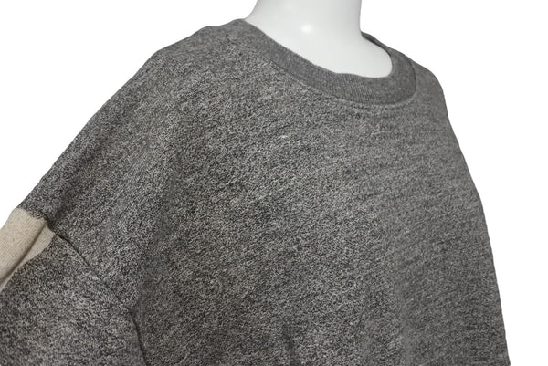 Very Good Condition KAPITAL Capital GRANDRELLE FLEECE KNIT Sweatshirt EK-1541LC Size 2 Gray Beige Cotton Used 4c068458xx