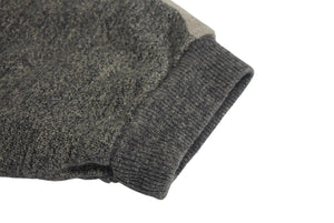 Very Good Condition KAPITAL Capital GRANDRELLE FLEECE KNIT Sweatshirt EK-1541LC Size 2 Gray Beige Cotton Used 4c068458xx