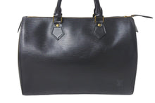 画像をギャラリービューアに読み込む, LOUIS VUITTON ルイヴィトン スピーディ30 ハンドバッグ M59022 エピレザー ブラック ゴールド金具 美品 中古 4c068463