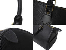 画像をギャラリービューアに読み込む, LOUIS VUITTON ルイヴィトン スピーディ30 ハンドバッグ M59022 エピレザー ブラック ゴールド金具 良品 中古 4c068464