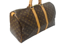 画像をギャラリービューアに読み込む, LOUIS VUITTON ルイヴィトン キーポル45 ボストンバッグ M41428 モノグラムキャンバス ブラウン ゴールド金具 美品 中古 4c068466