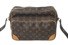 Load image into Gallery viewer, LouisVuitton ルイヴィトン モノグラム ナイル ショルダーバッグ M45244 ブラウン PVC ヌメ革 ゴールド金具 美品 中古 4c068468