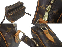 Load image into Gallery viewer, LouisVuitton ルイヴィトン モノグラム ナイル ショルダーバッグ M45244 ブラウン PVC ヌメ革 ゴールド金具 美品 中古 4c068468